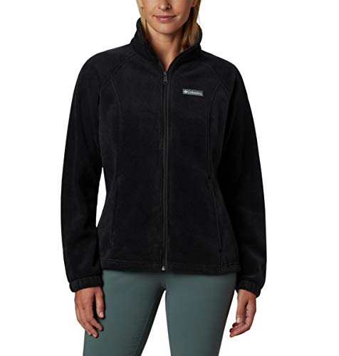 Columbia Womens Benton Springs Full Zip Fleece Jacket, Black, 3X