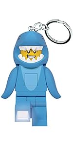 LEGO Classic Keychain Light - Shark Suit Guy - 3 Inch Tall Figure (KE155H)