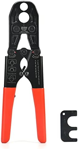 iCrimp 1/2 and 3/4-inch Combo Pex Pipe Crimping Tool for Copper Ring with Gauge meets ASTM 1807 Standard-manufactured by IWISS