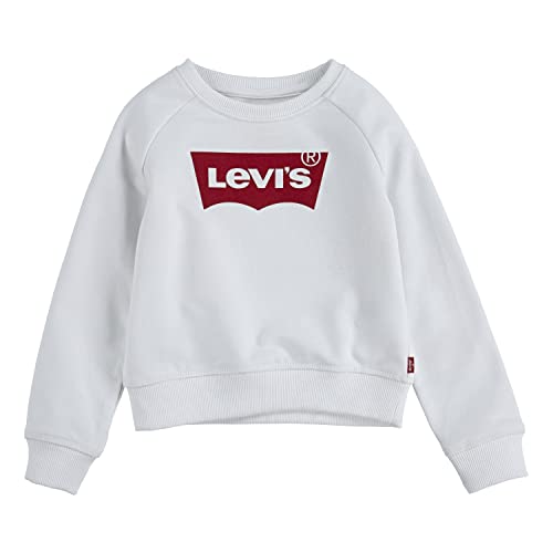 Levi's Kids Ket Item Logo Crew Baby Girls, Red/White, 12 Months 