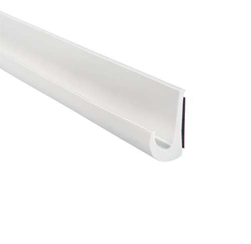 Trim-Lok Drip Rail, White – 1/2” Height, 25’ Length – PVC Plastic Rain Gutter for Cars, Vans, and RVs, Easy to Install Flexible Drip Rail Molding to Control Water Runoff, Durable 3M Tape Included