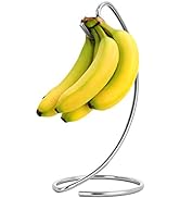 Banana Holder Modern Banana Hanger Tree Stand Hook for Kitchen Countertop, Satin Nickel Banana St...