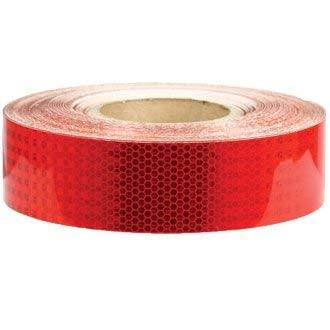 10 Metres - High Intensity Reflective Conspicuity Tape- Red, 2 Inch Width | Imported Quality