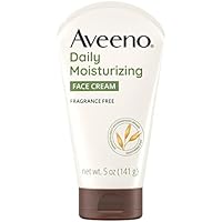 Aveeno Daily Moisturizing Fragrance-Free Prebiotic Oat Face/Facial Cream Clinically Proven to Moisturize Dry Skin for 24 Hours,