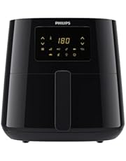 Philips 3000 Series Airfryer XL - Technologie Rapid Air, jusqu&#39;à 90% de matières grasses en moins, capacité de 1,2 kg, format de 6,2 l, écran tactile, noir (HD9270/90)