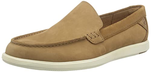 Clarks Bratton Loafer, Mocassini Uomo, Dark Tan Nubuck, 43 EU