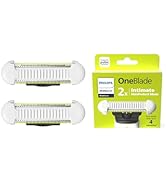 Philips Norelco OneBlade Intimate להבים חלופיים חבילה של 2, QP229/80