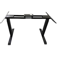  Uncaged Ergonomics Rise Up Dual Motor Standing Desk Frame (Black or Gray) 