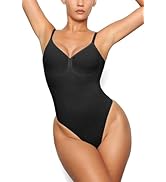 YOSHUYUKI Bodysuit for Women Tummy Control Thong Seamless Faja Sculpting Body Shaper Suits Clothi...