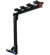 MaxxHaul 70210 Hitch Mount Bike Rack 4-Bike Rack, Black For Cars Trucks SUV's Minivans, Large