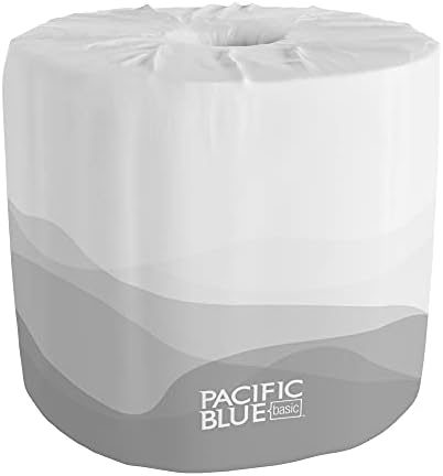 Georgia-Pacific Pacific Blue Basic 2-Ply Embossed Toilet Paper (previously branded Envision),19880/01,550 Sheets Per Roll,80 Rolls Per Case