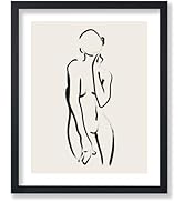 Poster Master Nude Fashion Poster - Retro Woman Silhouette Print - Line Art - Girly Art - Chic Bo...