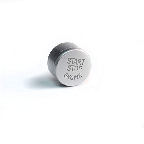 ABS Plastic Engine Start Stop Button Replace Cover Light Transmission for BMW 1 2 3 4 5 6 7Series X1 X3 X4 X5 X6 F/G Chassis F20 F22 F30 F32 F10 F12 F13 F01 (Style A (with Off Button), Silver)