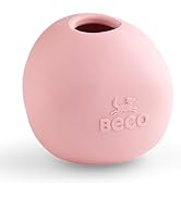 Beco Dog Toy - Natural Rubber Wobble Ball, Fetch, Bouncy Treat Ball - Pink