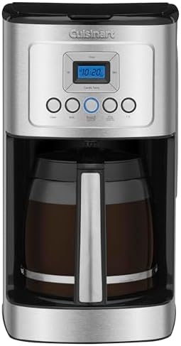 Cuisinart Coffee Maker, 14-Cup Glass Carafe, Fully Automatic for Brew Strength Control & 1-4 Cup Setting, Stainless Steel, DCC-3200P1