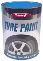 Tetrosyl Black Car Bike Tyre Paint Tin 5 Litre Shine Restore TYM005