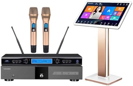 New Professional Karaoke Machine KV-V5 Built-in MTV Karaoke Player with Wireless Microphone 22 inch capacitive Touch Screen Online Home Theater Player and China TV