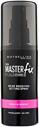 Maybelline New York Facestudio Master Fix Wear-Boosting Setting Spray, Translucent, 3.4 fl. oz.