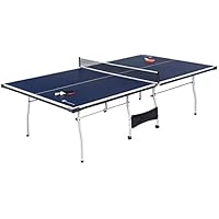  MD Sports Official Size 15mm 4 Piece Indoor Table Tennis Table with Paddles and Balls (Blue)