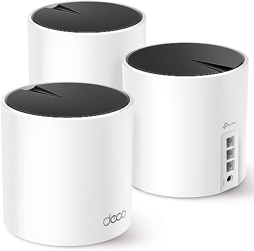 TP-Link Deco AX3000 WiFi 6 Mesh System(Deco X55) - Covers up to 6500 Sq.Ft. , Replaces Wireless Router and Extender, 3 Gigabi