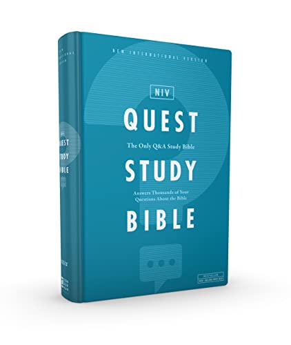 quest student bible - NIV, Quest Study Bible, Hardcover, Blue, Comfort Print: The Only Q and A Study Bible