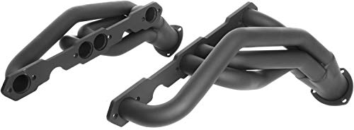 JEGS Mid-Length Headers | Fits 5.0/5.7 Liter | Black | For 1988-99 Chevy/GMC Truck, Blazer/Jimmy, Suburban, Tahoe/Yukon 2WD/4WD | 1 5/8 “ Primary, 3” Collector, 2.5” Reducer