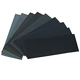 24PCS Sand Paper Variety Pack Sandpaper 12 Grits Assorted for Wood Metal Sanding, Wet Dry Sandpaper 120/150/180/240/320/400/600/800/1000/1500/2500/3000 Grit