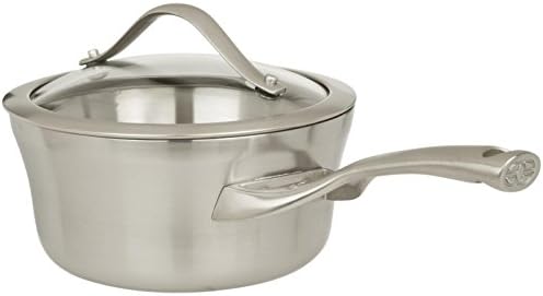 Calphalon Contemporary Stainless 1-1/2-Quart Saucepan with Glass Lid