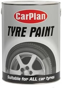 Tetrosyl Carplan 1 Litre Tyre Wall Paint Black Specially formulated to provide a decorative black finish on your vehicles tyre side walls, mud flaps and other rubber components.