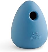 Beco Dog Toy - Natural Rubber Boredom Buster Enrichment Toy, Treat Ball - Blue