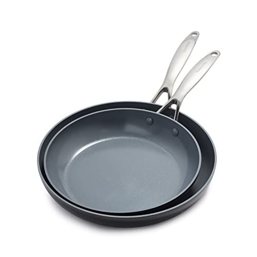 green pan ceramic frying pan - GreenPan Valencia Pro Hard Anodized Healthy Ceramic Nonstick 10