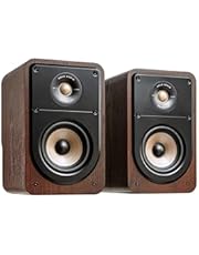 Polk Audio Signature Elite ES15 Bookshelf Speaker - Hi-Res Certified, Dolby Atmos &amp; DTS:X Compatible, 1&#34; Tweeter &amp; 5.25&#34; Woofer, Power Port Technology for Effortless Bass (Pair, Contemporary Walnut)