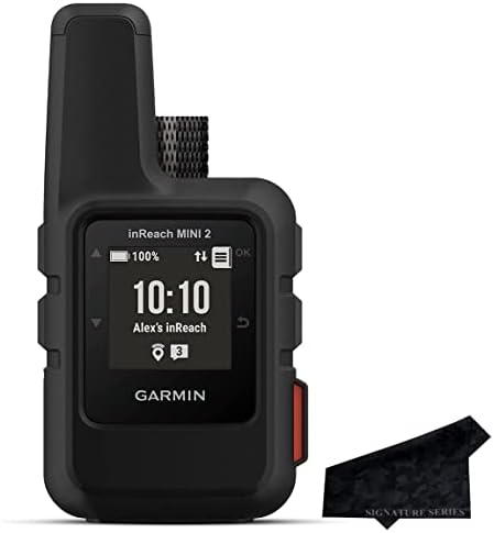 Garmin inReach Mini 2, Lightweight and Compact Satellite Communicator with Signature Series Cloth