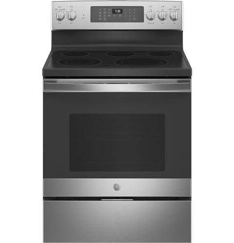 GE JB735SPSS 5.3 Cu. Ft. Freestanding Electric Convection Range with Hot Air Frying