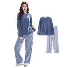 Beatgos Women's Warm Room Wear, Pajamas, Loungewear, For Autumn and Winter, Long Sleeve, Setup, New Material, Dralon