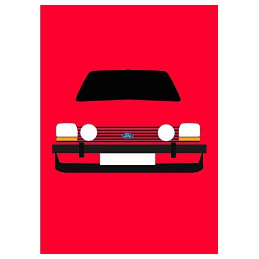 Ford Fiesta MK1 Supersport - Retro Motor Company Greeting Card