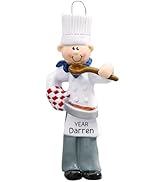 Personalized Cooking Ornament 2024 – Fast & Free 24h Customization – Chef Christmas Ornament for ...