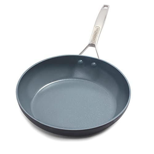 green pan ceramic frying pan - GreenPan Paris Pro Hard Anodized Healthy Ceramic Nonstick, 12