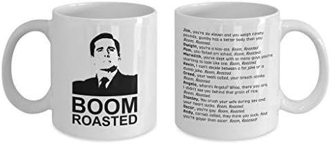 WolfeDesignPDD The Office Boom Roasted Funny Coffee Mug, Dunder Mifflin Boom Roasted Mug, Gift for him, Gift for her, Michael Scott Mug 11oz