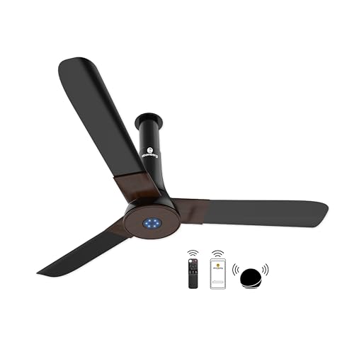 atomberg Studio Smart+ 1200mm BLDC Ceiling Fan with IoT & Remote | BEE 5 star Rated Energy Efficient Ceiling Fan | High Air Delivery with LED Indicators | 2+1 Year Warranty (Earth Brown)