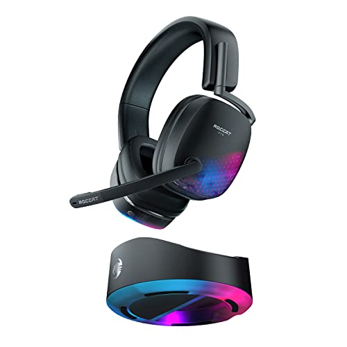 Roccat Syn Max Air Cuffie da Gioco Wireless RGB con 3D Audio e Base di...