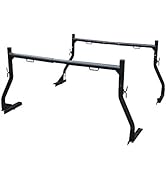 MAXXHAUL 50241 Adjustable Steel Pick Up Truck Ladder Utility Racks-Pair, Black