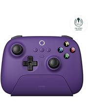 8Bitdo Ultimate 2.4G Wireless Controller, Hall Effect Joystick Update, Gaming Controller with Charging Dock for PC, Android, Steam Deck &amp; Apple (Purple)