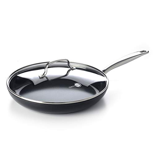 green pan ceramic frying pan - GreenPan Prime Midnight Hard Anodized Healthy Ceramic Nonstick, 12