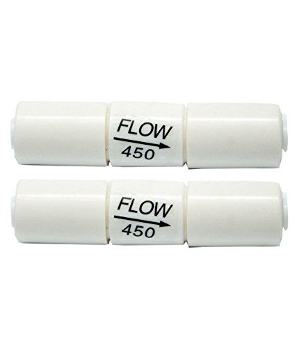 QUENCHIT 2 Nos RO Flow Restrictor 450ml with in-Built 1/4" (6mm) Quick fit Connector for RO Water purifiers