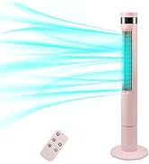 Antarctic Star Tower Fan Portable Electric Oscillating Fan Quiet Cooling Remote Control Standing ...