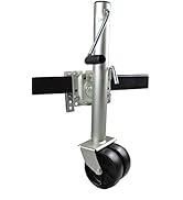 MaxxHaul 70149 Trailer Jack with Dual Wheels - 26-1/2" to 38" Lift Swing Back - 1500 lbs. Capacit...