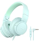 Kids Headphones Wired with Microphone, Tribit Safe Sound Tech 85/94dBA Volume Limited, SharePair,...