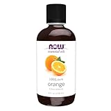 NOW Essential Oils, Orange Oil, Uplifting Aromatherapy Scent, Cold Pressed, 100% Pure, Vegan, Child Resistant Cap, 4-Ounce