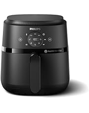 Philips Airfryer série 2000 4.2L -Puissance 1500W, Technologie RapidAir, Écran tactile digital, 13 options de cuisson, 9 fonctions préréglées, Jusqu&#39;à 90% de matières grasses en moins, Noir (NA229/00)